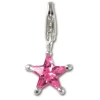 SilberDream 925 Charm Stern pink Armband Anhänger FC215P