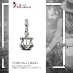 SilberDream 925 Charm Waage Sternzeichen Anhänger FC7110
