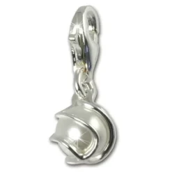 SilberDream 925 Charm weiße Perle Kugel Armband Anhänger FC251W
