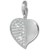 SilberDream 925 Charm Zirkonia Herz Armband Anhänger FC233W