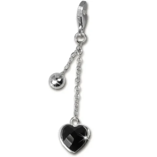 SilberDream 925 Charm Zirkonia Herz Ketten Armband Anhänger FC4102