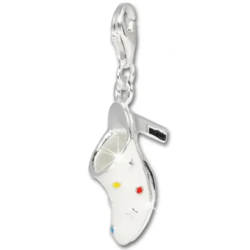 SilberDream 925 Silber Charm Clog Schuh Armband Anhänger FC629
