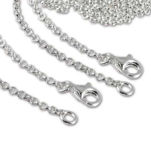 SilberDream 925 Silber Charm Halsketten Set 2x60cm FC00296-2