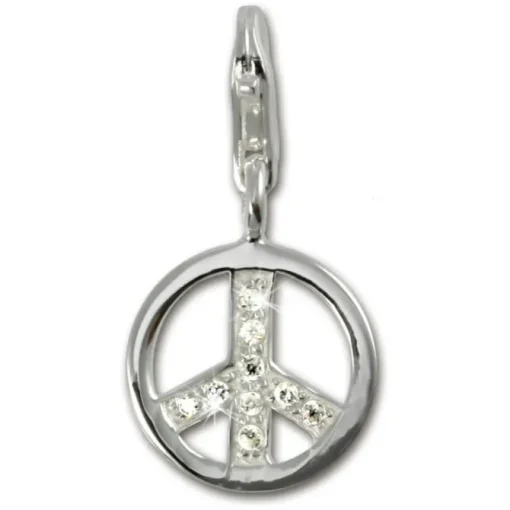 SilberDream 925 Silber Charm Peace Armband Anhänger FC249W