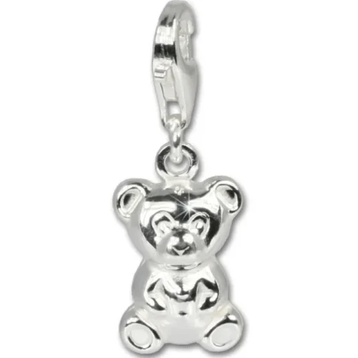 SilberDream 925 Silber Charm Bär Armband Anhänger FC620