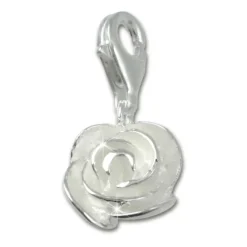 SilberDream 925 Silber Charm Rose Armband Anhänger FC3118