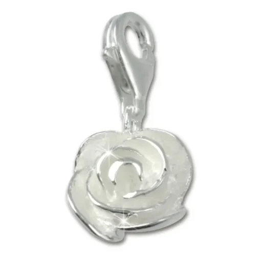 SilberDream 925 Silber Charm Rose Armband Anhänger FC3118