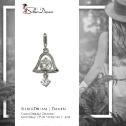 SilberDream 925 Silber Charm Glocke Armband Anhänger FC4108
