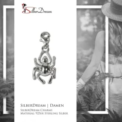 SilberDream 925 Silber Charm Spinne Armband Anhänger FC4103