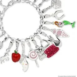 SilberDream 925 Silber Charm Bär Armband Anhänger FC620