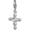 SilberDream 925 Zirkonia Silber Charm Kreuz Armband Anhänger FC4104