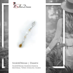 SilberDream Anhänger + Band Perlen & Zirkonia 925 Silber MXK01