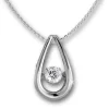 SilberDream Anhänger Träne mit Kette 925 Silber DSK105W