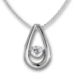 SilberDream Anhänger Träne mit Kette 925 Silber DSK105W