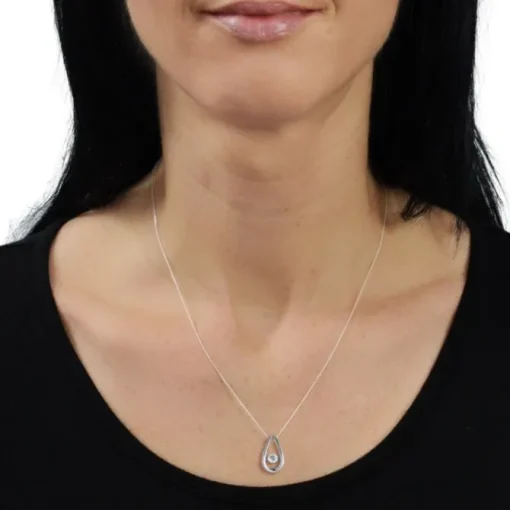 SilberDream Anhänger Träne mit Kette 925 Silber DSK105W