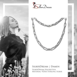 SilberDream Anker Kette Glieder 925 Sterling Silber Damen 75,5cm SDK11575J