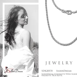 SilberDream Ankerkette 925er Silber Halskette 70cm Kette SDK20570