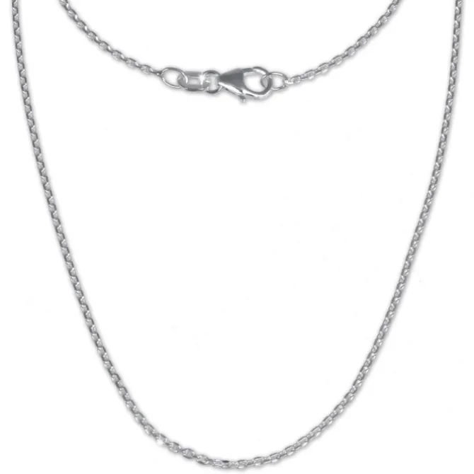 SilberDream Ankerkette fein 925er Silber Halskette 90cm Kette SDK21190