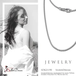 SilberDream Ankerkette fein 925er Silber Halskette 90cm Kette SDK21190