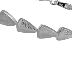 SilberDream Armband Dreicke Zirkonia weiß 925er Silber 18,7cm Damen SDA457W