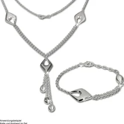 SilberDream Armband Drop 925 Sterling Vollsilber 18,5cm SDA413