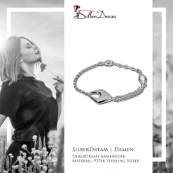 SilberDream Armband Drop 925 Sterling Vollsilber 18,5cm SDA413