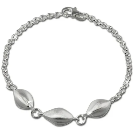 SilberDream Armband Ellipsen 925 Sterling Silber 19cm Damen SDA420
