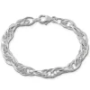 SilberDream Armband Fantasie verschlungen 925er Silber Damenarmband SDA2559J