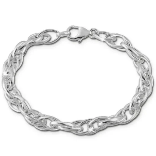 SilberDream Armband Fantasie verschlungen 925er Silber Damenarmband SDA2559J