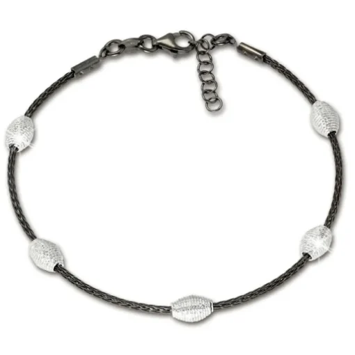 SilberDream Armband Fantasie schwarz 925 Silber Damen SDA2469S