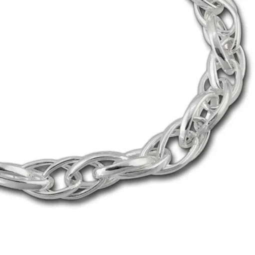 SilberDream Armband Fantasie verschlungen 925er Silber Damenarmband SDA2559J