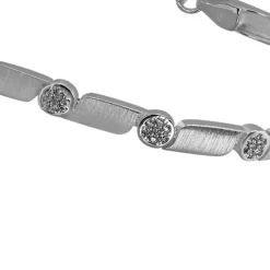 SilberDream Armband Fantasie Zirkonia weiß 925er Silber 19cm Damen SDA464W