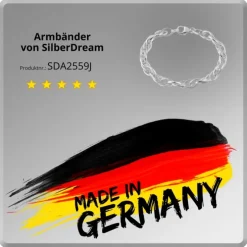 SilberDream Armband Fantasie verschlungen 925er Silber Damenarmband SDA2559J
