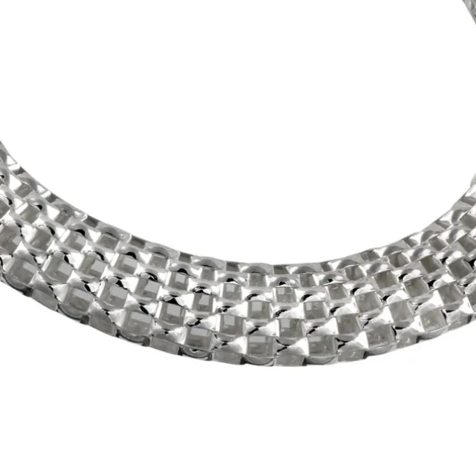 SilberDream Armband Geflecht 925 Sterling Silber Damen 19cm SDA2019J