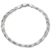SilberDream Armband geflochten 925 Sterling Silber Damen 19cm SDA2429J