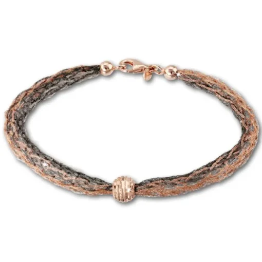 SilberDream Armband geschliffene Kugel rose 925 Silber Damen 20,5cm SDA1001E