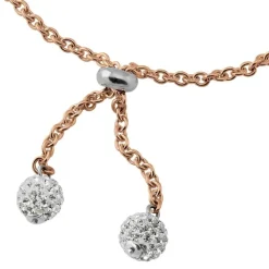 SilberDream Armband Glitzer Rose vergoldet 925er Sterling Silber Damen SDA2205E