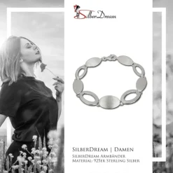 SilberDream Armband Grazie 925 Vollsilber 18,5cm Silberarmband SDA408