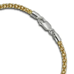 SilberDream Armband Himbeerkette vergoldet 925er Silber Damen 19cm SDA2269Y