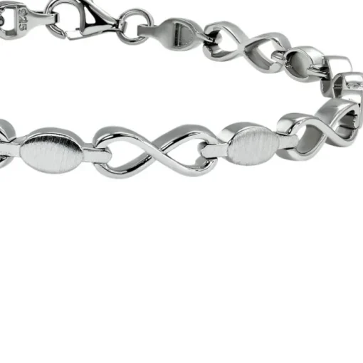 SilberDream Armband Infinite 925 Silber glanz matt 19cm SDA4802M