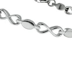 SilberDream Armband Infinite 925 Silber glanz matt 19cm SDA4802M