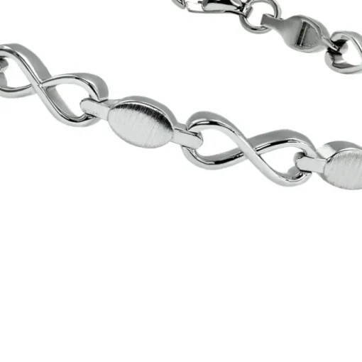 SilberDream Armband Infinite 925 Silber glanz matt 19cm SDA4802M