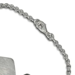 SilberDream Armband Karo matt/glänzend 925 Sterling Silber 18,5cm SDA409