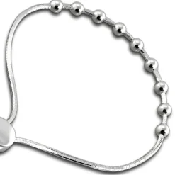 SilberDream Armband Kugelkette Zugverschluss 925er Silber Damen SDA7002J