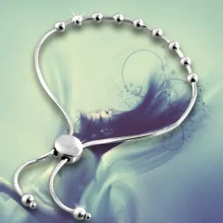 SilberDream Armband Kugelkette Zugverschluss 925er Silber Damen SDA7002J