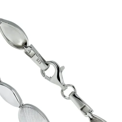 SilberDream Armband Leaves 925 Silber glanz matt 19cm SDA4804M
