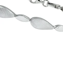 SilberDream Armband Leaves 925 Silber glanz matt 19cm SDA4804M