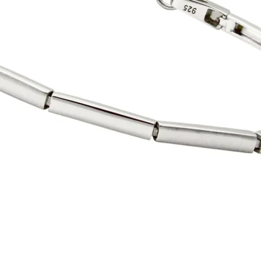 SilberDream Armband Line matt/glänzend 925 Sterling Silber 18,5cm SDA452J