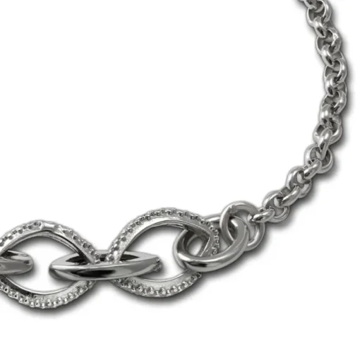 SilberDream Armband Ovale Zirkonia weiß 925er Silber 19cm Damen SDA4811W