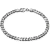 SilberDream Armband Panzer flach 925 Sterling Silberarmband Unisex 21cm SDA2311J